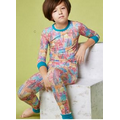 Multi Wonders of the World Tweens Long Sleeve 2 Piece Stretch Pajamas